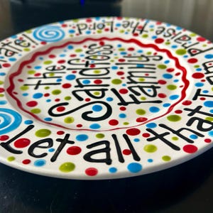 10" Ceramic Personalized Family Celebration Plate With Bible Verse - Etsy