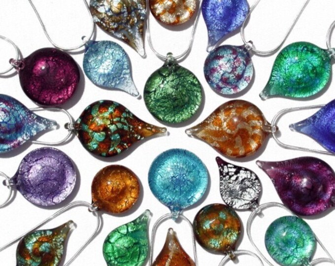 Cremation Jewelry Blown Glass Etsy