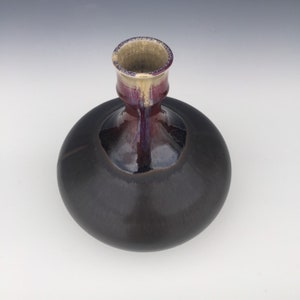 Cremation urn living urn matte black honey red image 3