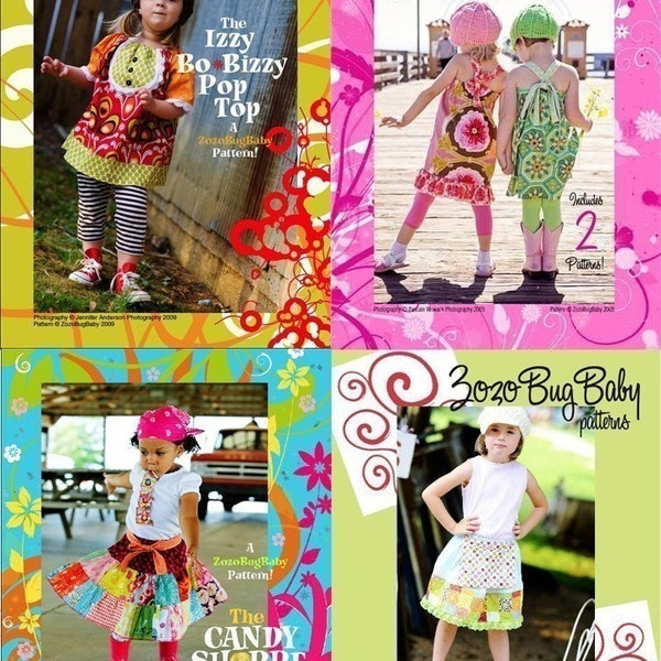 4 Pattern Special - PDFs - ZozoBugBaby Patterns