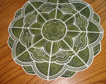 quilted medallion table topper