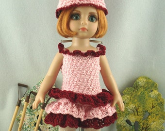 Crochet dress for 10 inch Tonner Patsy doll