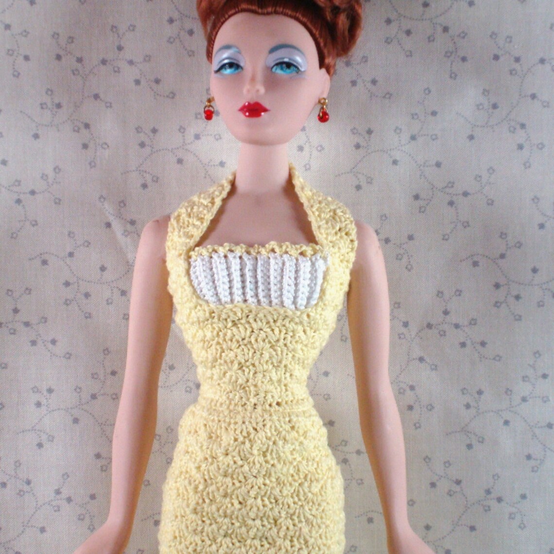 Crochet Pattern for 16 Inch Dollspleated Flounce Dress Etsy