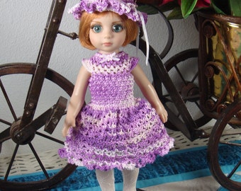 Crochet dress for 10 inch Tonner Patsy doll