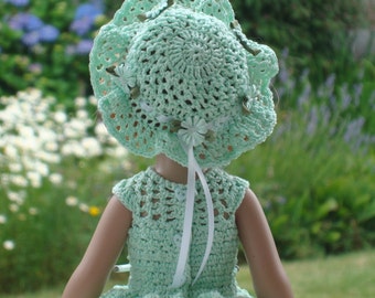 Crochet pattern for 5 styles many sizes of doll hats