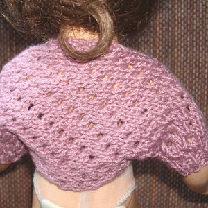 Lacy shrug knit pattern