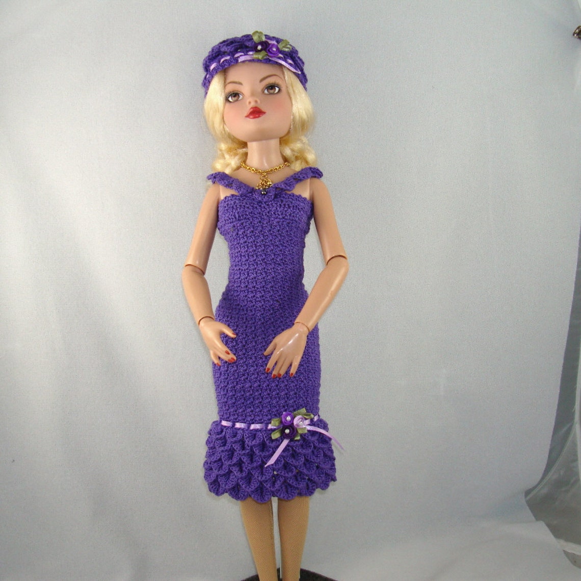 Crochet Pattern for 16 Inch Dollspetal Dress Etsy