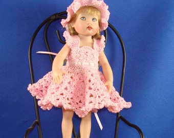 Crochet pattern for Kish Riley doll-lace dress