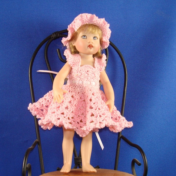 Crochet pattern for Kish Riley doll-lace dress