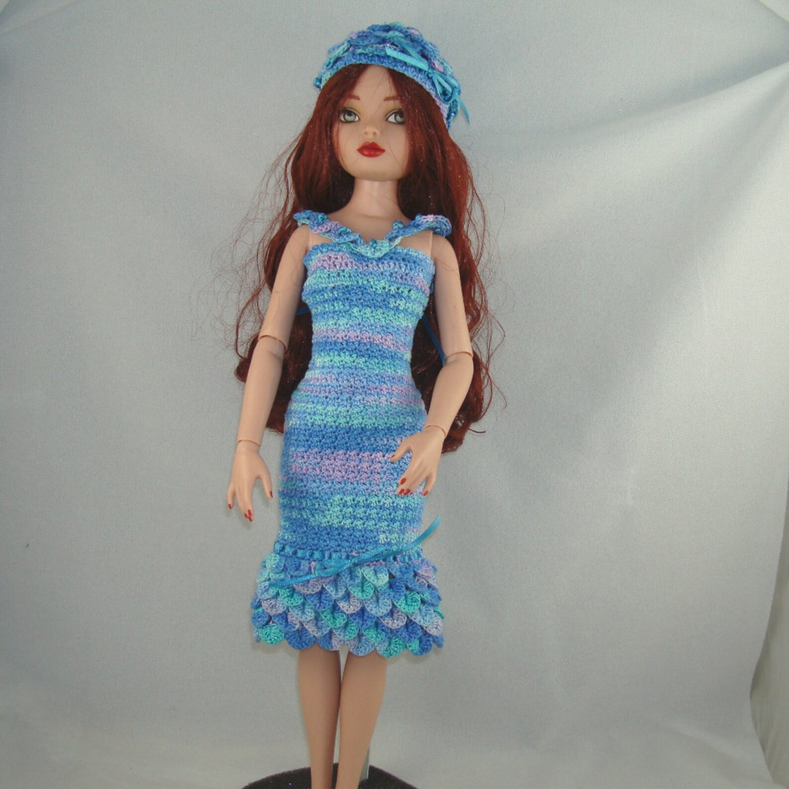 Crochet Pattern for 16 Inch Dollspetal Dress Etsy