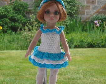 Crochet dress for 10 inch Tonner Patsy doll