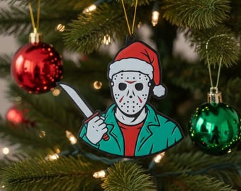 Jason Vorhees 3.5" 3D Christmas Ornament Friday The 13th Horror New 2025 Exclusive Design
