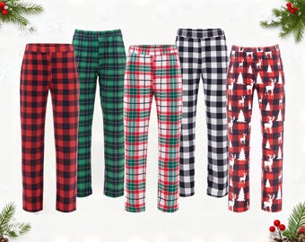 Holiday  Buffalo Plaid Pj Pants For The Whole Family Matching Pajama Pants Christmas Gifts Unisex Fit