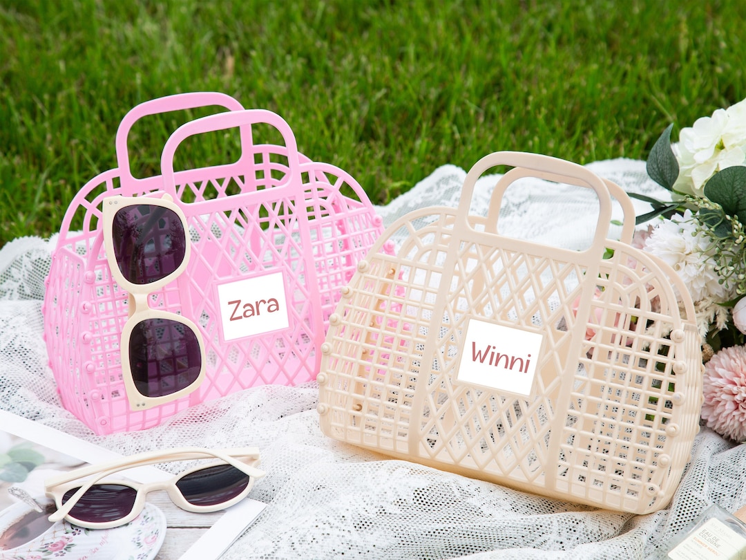 Personalized Jelly Bag, Flower Girl Gift, Beach Tote - Etsy