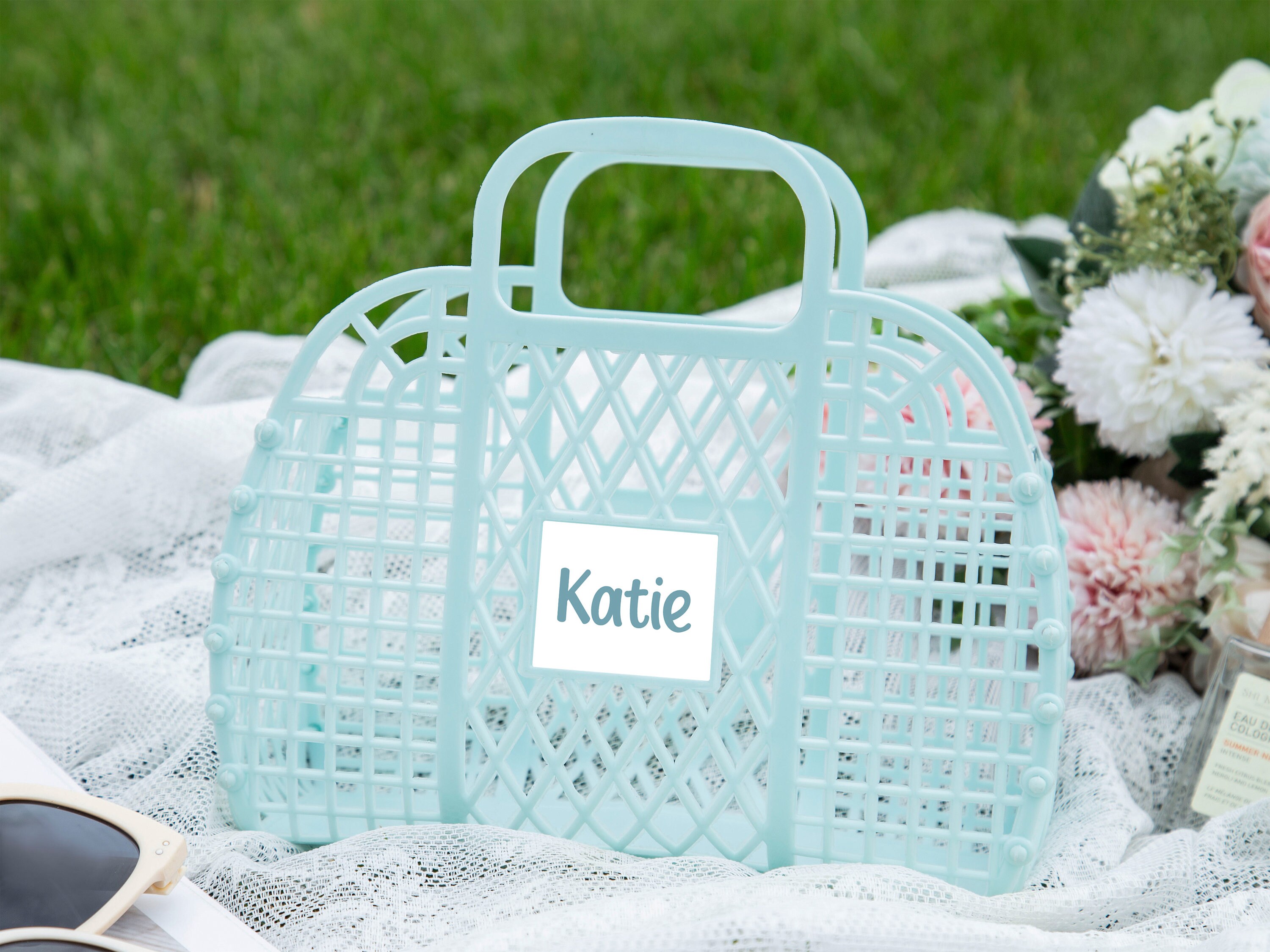 Personalized Jelly Bag, Flower Girl Gift, Beach Tote - Etsy