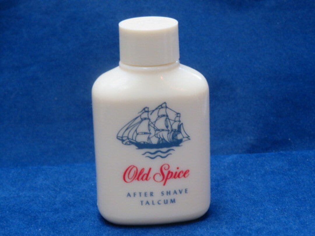 Vintage Old Spice After Shave Talcum Powder Bottle Etsy