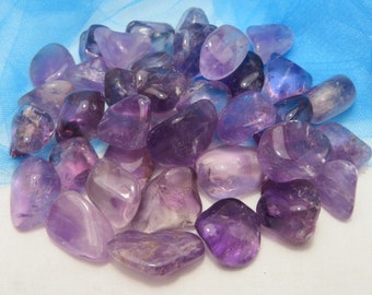 2 Amethyst Healing Crystals Healing Stone All Chakras lot b