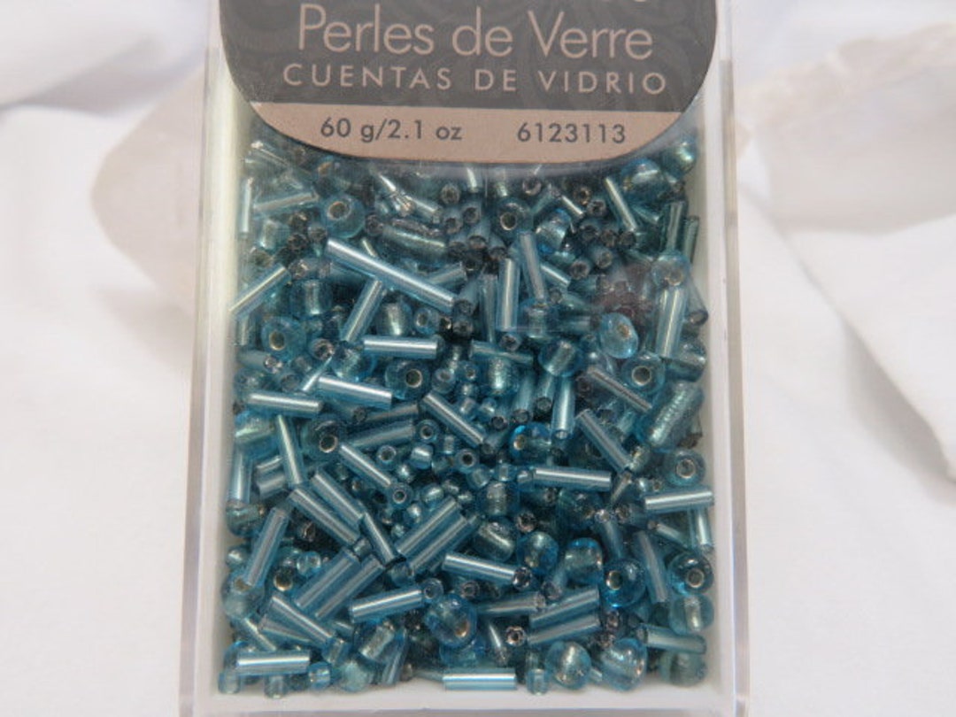 Ice Blue Glass Beads Different Sizes Brand New Never Been Opened Etsy