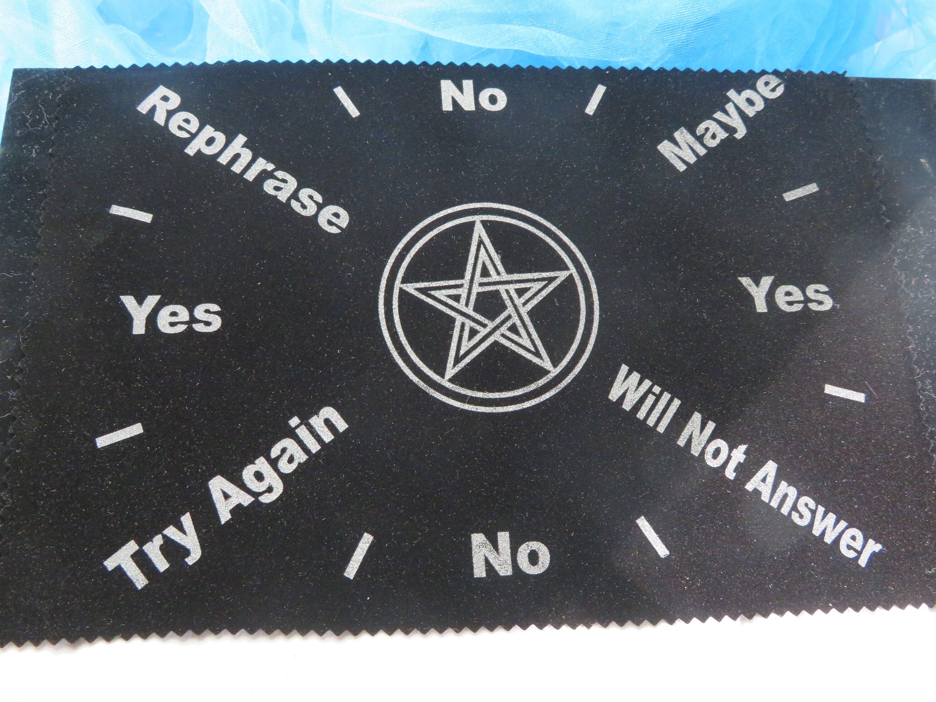 Scrying Mat Pendulum Mat PENTAGRAM Divining Tool Scrying Mat Dowsing Tool - Etsy