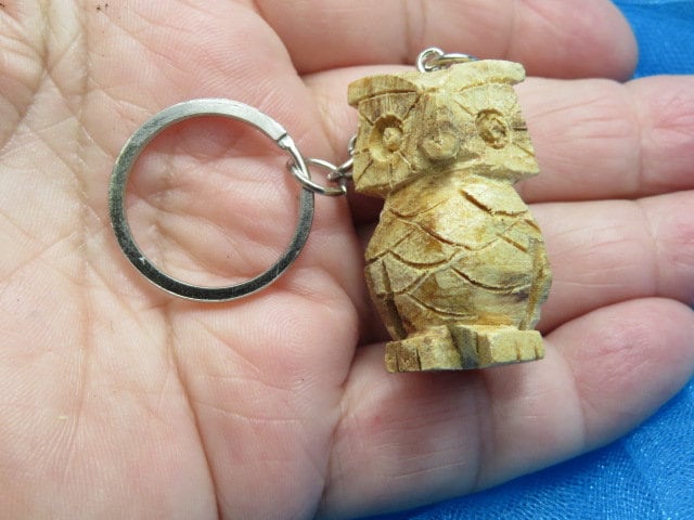 Palo Santo OWL Key Ring Very Detailed Key Chain