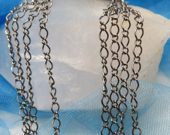 SPECIAL SALE Brand New 60" of Sparkly Silver Tone Chain For Necklace or Bracelets