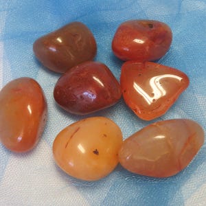 CARNELIAN Tumbled Stones First Second and Third Chakras