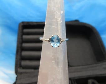 Vintage 925 Topaz Ring Size 6.5