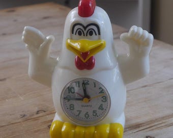 ヴィンテージな鶏の形をした目覚まし時計 - Etsy 日本