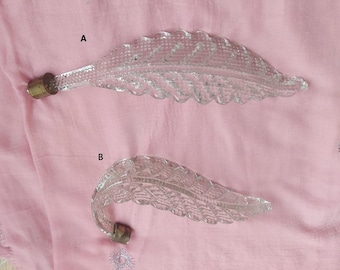 Italienische Murano Hand-gefertigte Glas Ersatz Blatt, Kronleuchter Ersatzteile