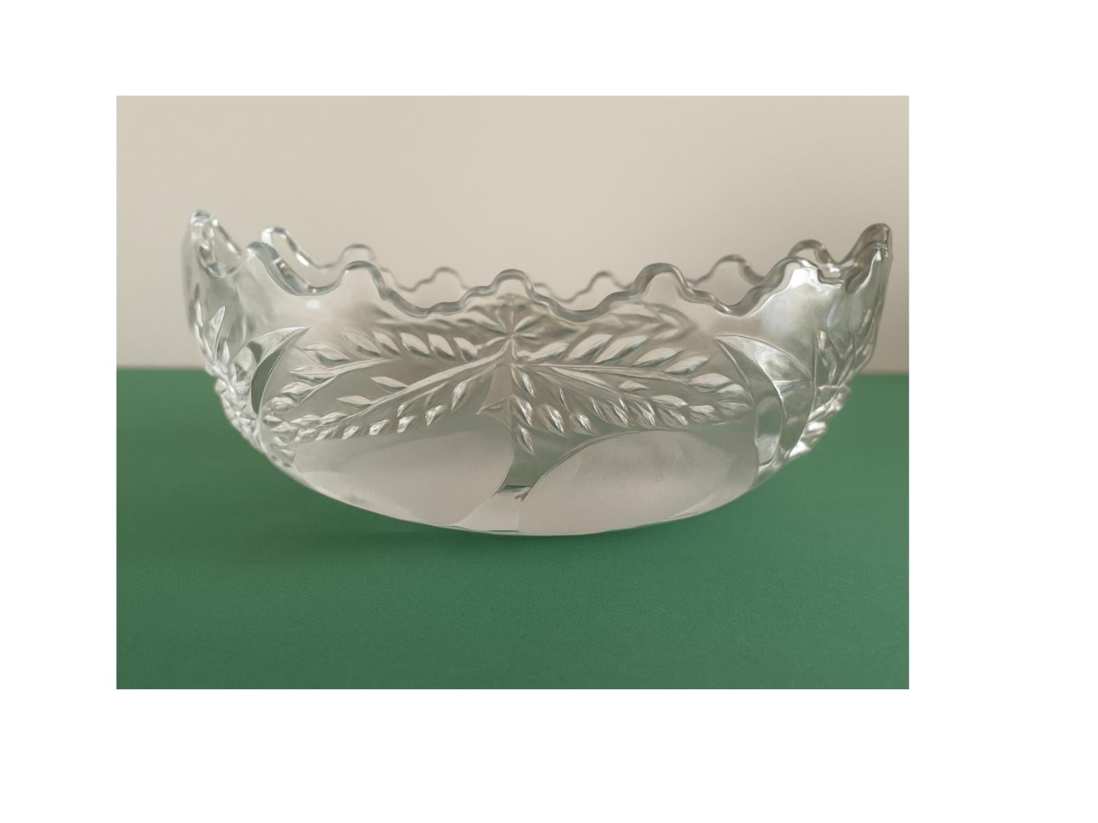 美品 MEISSEN マイセン クリスタル コンポート 切子 キャニスター マイセンクリスタル（ドイツ）【マイセンフラワーロンドン/レッド