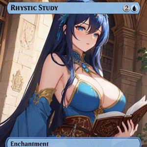 MTG-proxykaart voor ritmische studie | Op anime geïnspireerde Orica met exclusieve Waifu-kunst voor MTG Commander & Collectors