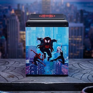 miles morales card sleeves Marvel's Spider-Man Birthday Pop-Up Lovepop art packaging with a retractable hanger. MTG Premium Art Sleeves: Marvel's