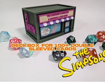 Simpsons XL Deck Box: MTG, Pokémon, TCG Card Storage with Sound Module