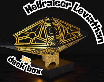 XL Hellraiser Leviathan Configuration Deck Box: MTG Commander Card Storage with Sound