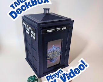 Video Doctor Who TARDIS Deck Box: MTG, Pokémon, Yu-Gi-Oh Card Storage