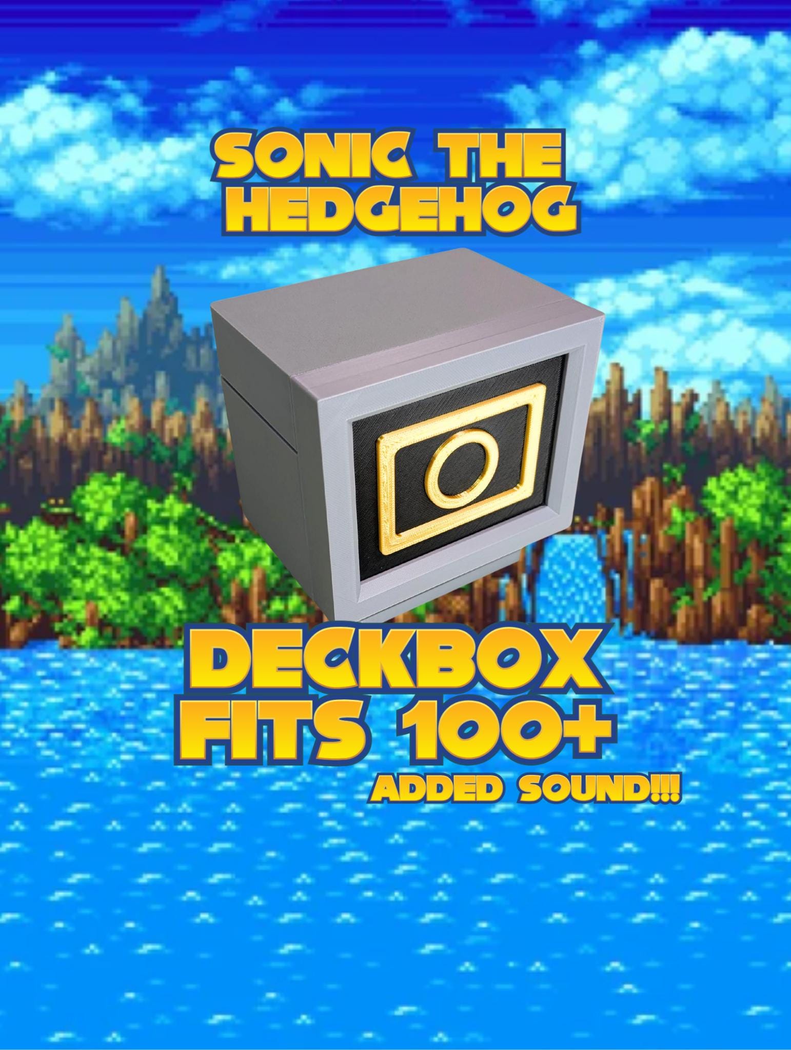 Sonic the Hedgehog XL Deck Box: MTG, Pokémon, TCG Card Storage W