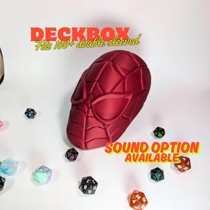 SpiderMan XL deck box for EDH. 100+ double sleeved cards + tokens. Now with SOUND! mtg