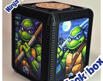Deck box Teenage Mutant Ninja Turtle –  for MTG, Pokémon, Lorcana, Yu-gi-oh & TCG Cards. 100+ double sleeved. Optional sound module! TMNT