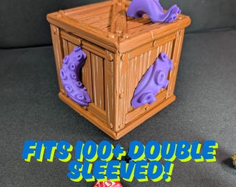 Deep Sea Tentacle Deck Box: MTG Commander Card Storage with Sound