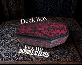 Vampire Coffin MTG Deck Box: EDH Commander Card Storage with Sound