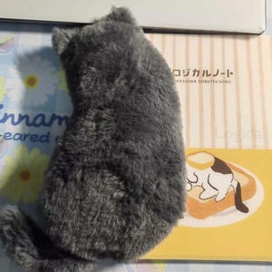 Cute Fluffy Cat Pen Case - Soft Plush Pencil Pouch, Animal Shaped Stationery Organizer, Novelty Gift