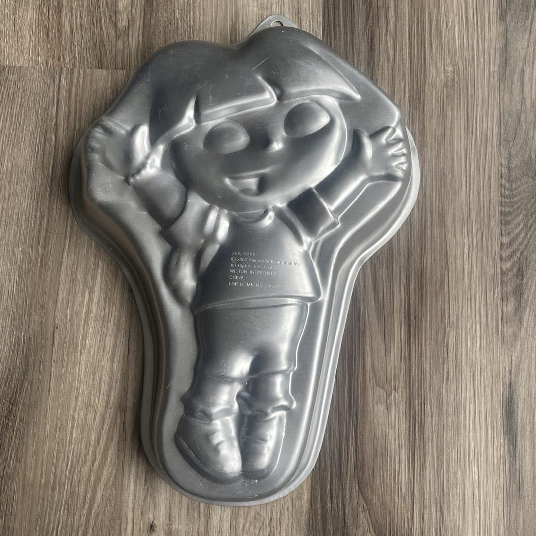 Buy Dora the Explorer Cartoon Character Shaped Aluminum Cake Pan Wilton ...