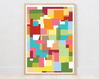 mid century decor wall art digital downloadable art print