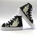 Carolyn Coogan reviewed Ghost Shoes, Halloween Black Hi Top Sneakers Hand Painted for Babies and Toddlers