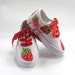 rodneysws reviewed Strawberry Shoes, Berry Sweet Birthday Sneakers Hand Painted For Baby or Toddler