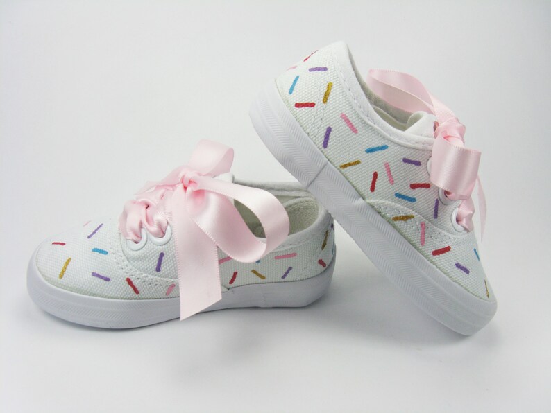 Sprinkle Shoes Rainbow Candy Hand Painted Sneakers for Baby Etsy