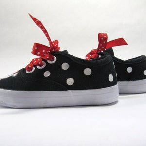 Girl's Pirate Shoes, Hand Painted Black Sneakers for Toddlers image 7