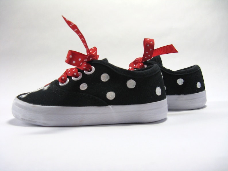 Girl's Pirate Shoes, Hand Painted Black Sneakers for Toddlers image 7