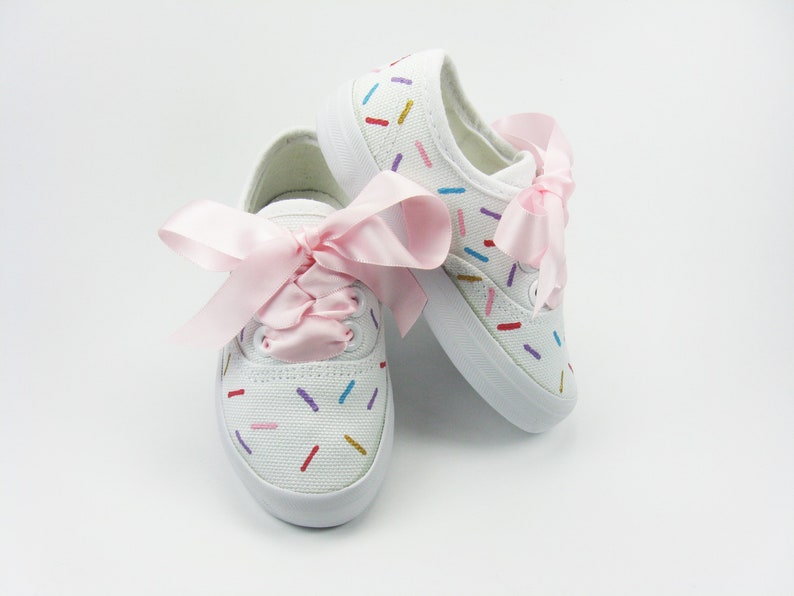 Sprinkle Shoes Rainbow Candy Hand Painted Sneakers for Baby Etsy