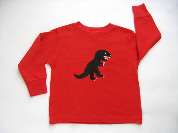 red dinosaur shirt